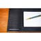 Dacasso Black Crocodile Embossed Leather 25.5" x 17.25" Side-Rail Desk Pad PR-2202 - alternate 4
